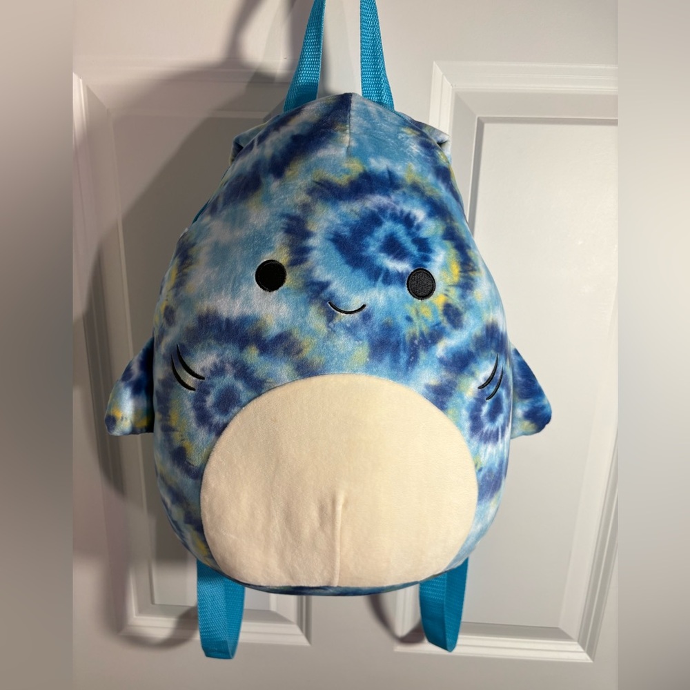 Squishmallows Blue and Yellow Tie-Dye Plush